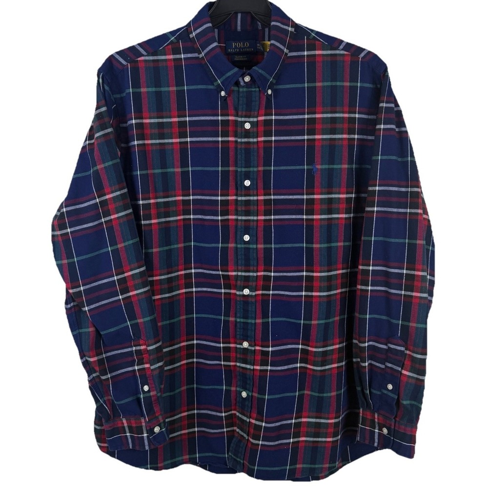 Polo Ralph Lauren Performance Oxford Shirt Mens XXL Long Sleeve Classic Fit Pony